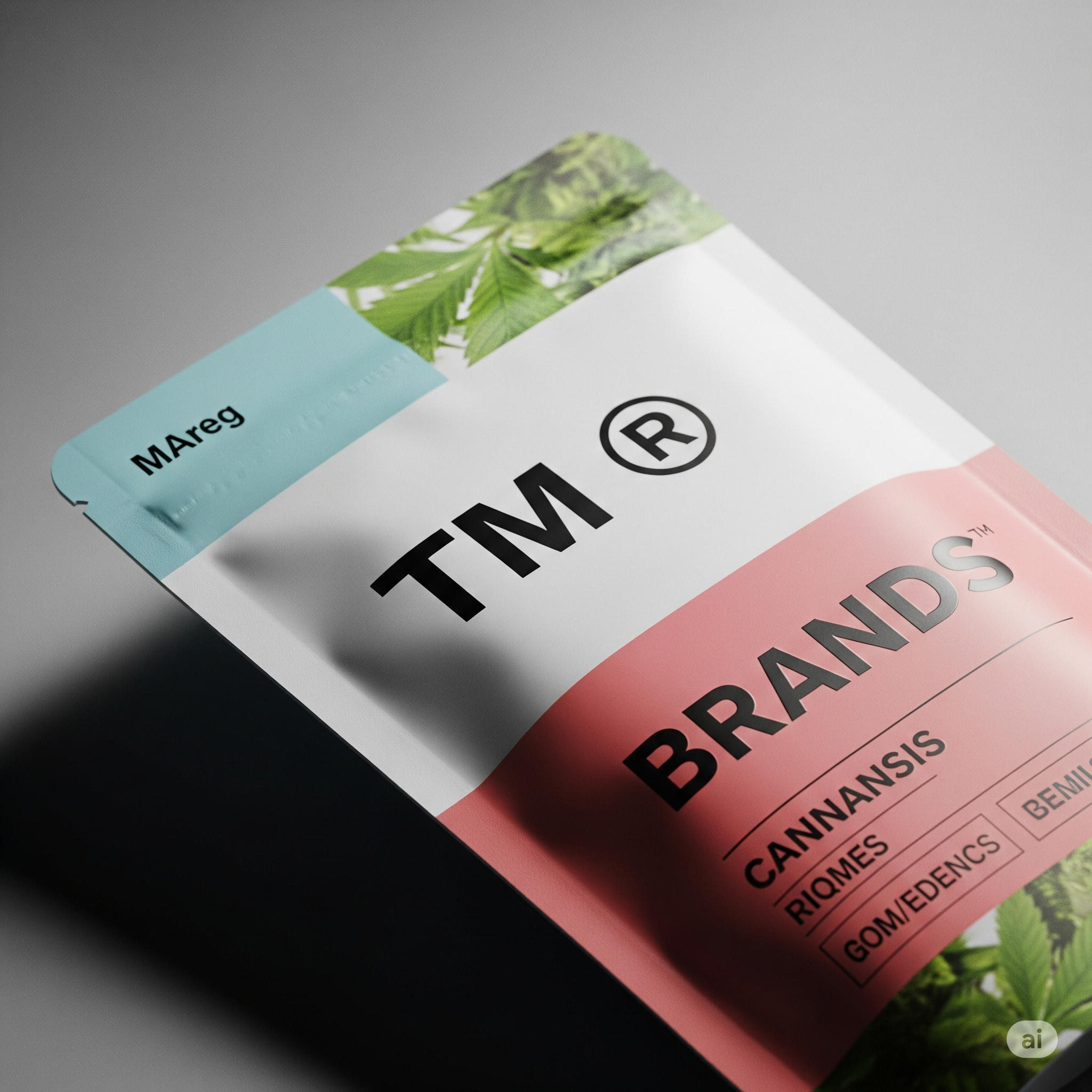 A modern cannabis product with clear branding and a trademark symbol